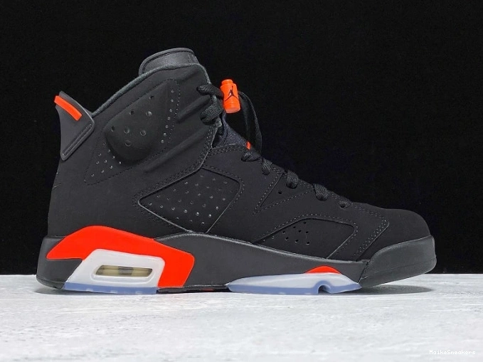 MaikeSneakers OG Infrared Air 6 Jordan Black 384664-060 Retro 0730
